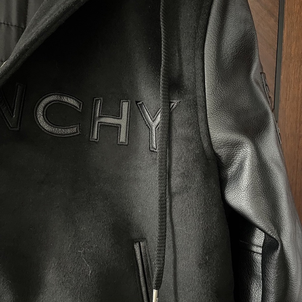 Givenchy Hooded Patchwork Baseball Jacket - image 4